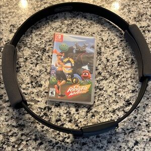 Brand new never used-Nintendo Ring Fit Adventure with Black Ring-Con